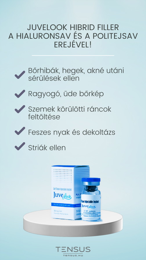 Biostimuláció kezelés Juvelook hibrid filler