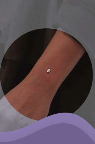 Gyógyhatású Dermal piercing